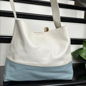 Hype White and Light Blue Women's Bag